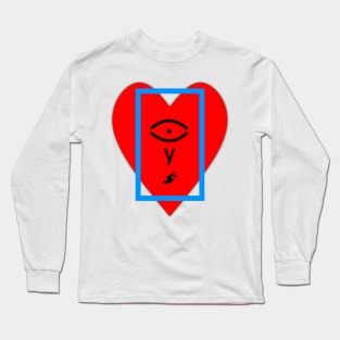 My heart is watching Long Sleeve T-Shirt